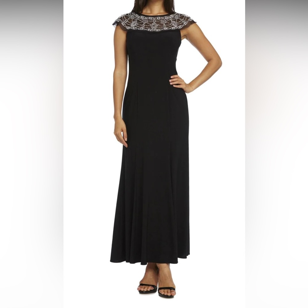 LAST CHANCE R&M Richard’s Long Black Formal Dress